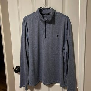 Polo 1/4 zip pullover, light weight